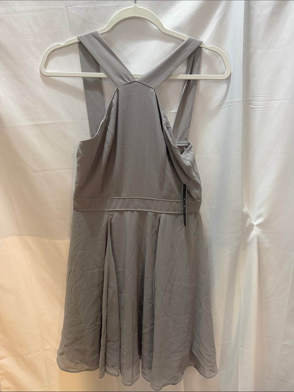 Lulu's Gray high neck evening Dress